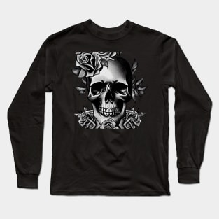 Skull And Roses Long Sleeve T-Shirt